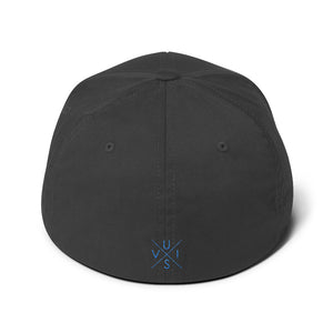 Structured Twill Cap with baby blue Embroidery